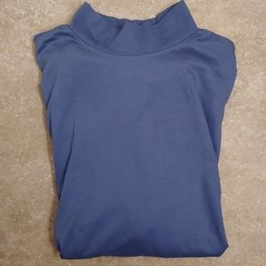 Lands' End Mock turtleneck long sleeve shirt